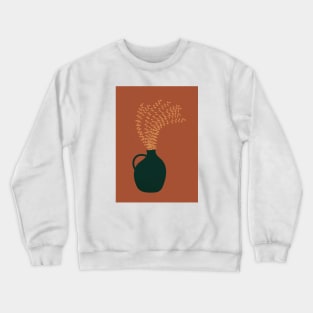 Terracotta, Earth Tone, Wall Decor, Pottery Plant 3 Crewneck Sweatshirt